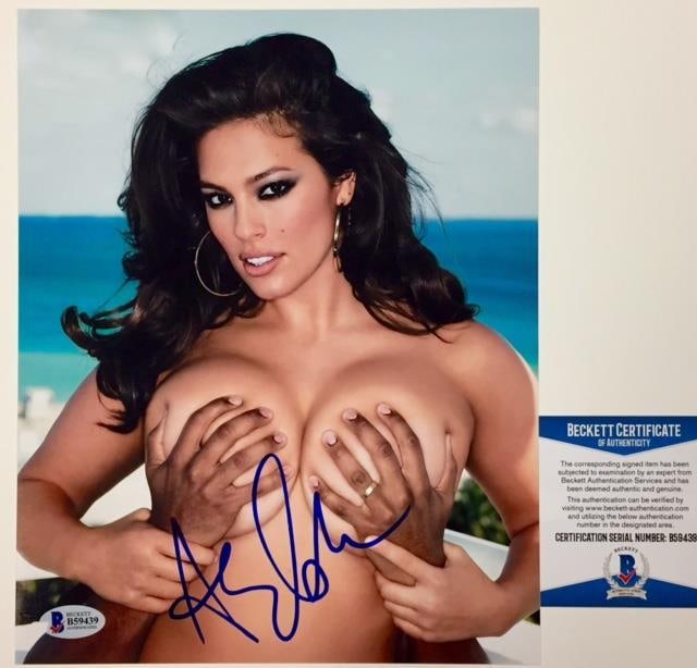 Ashley Graham Autographed 8x10 Photograph with Beckett BAS Authentication: Ashley Graham Autographed 8x10 Photograph with Beckett BAS Authentication This 8x10 photograph features Sports Illustrated model Ashley Graham and is hand-signed. The signature has been authenticated 