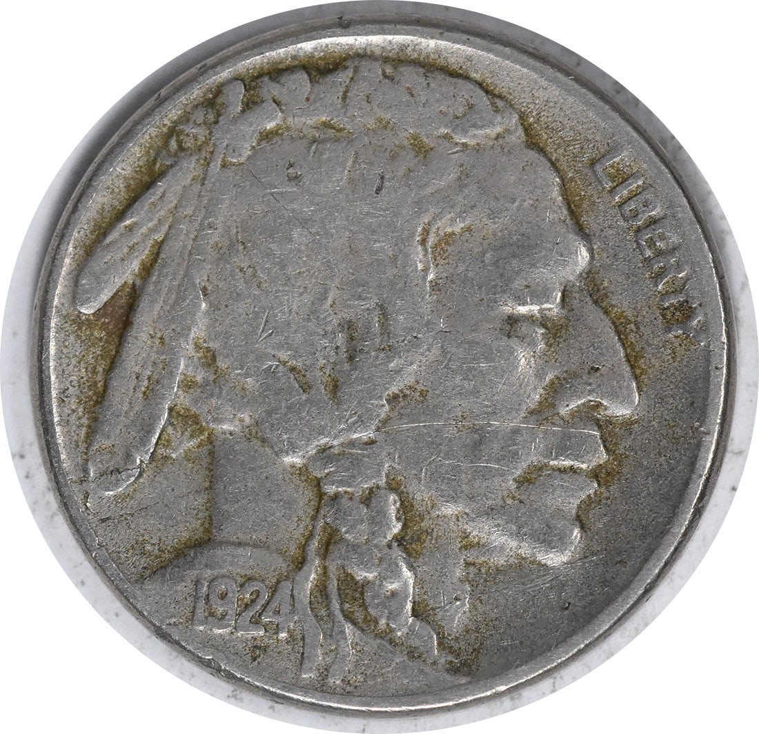 1924-S Buffalo 5C Nickel VF Uncertified Coin (1 of 2)
