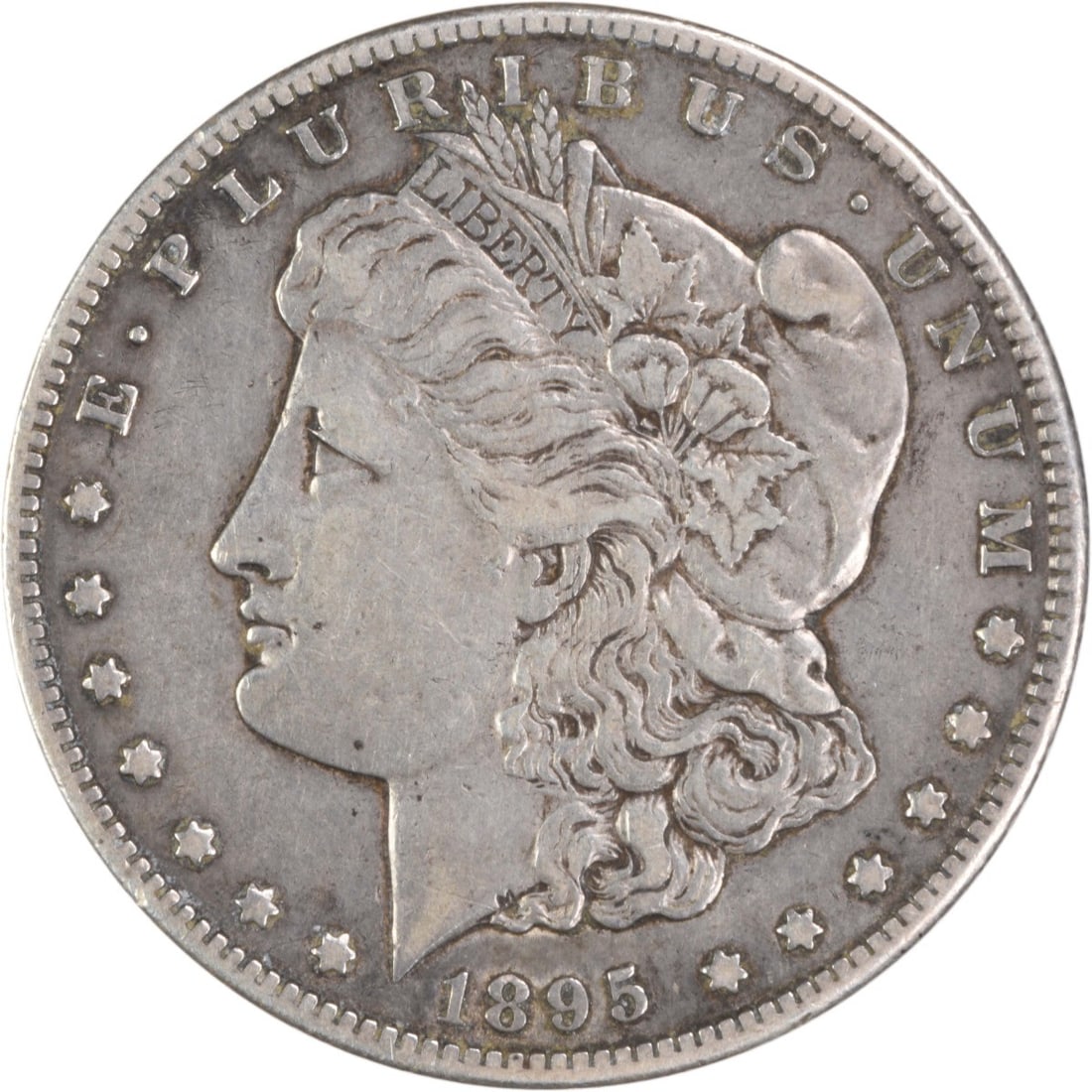1895-S Morgan Silver Dollar EF Uncertified 90% Silver Coin (1 of 2)