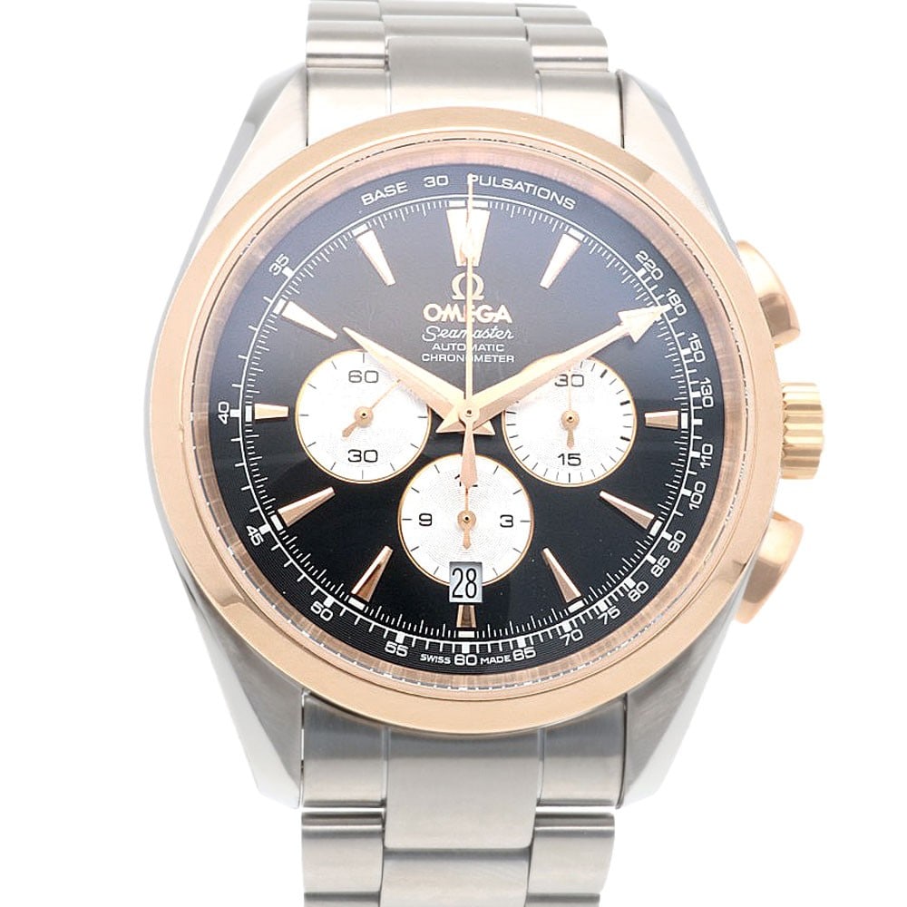 OMEGA Aqua Terra Men's Wristwatch 221.20.42.40.01.002: OMEGA Aqua Terra Men's Wristwatch 221.20.42.40.01.002 This is a pre-owned OMEGA Seamaster Aqua Terra 221.20.42.40.01.002 men's wristwatch. Crafted in Switzerland, this timepiece combines precision eng