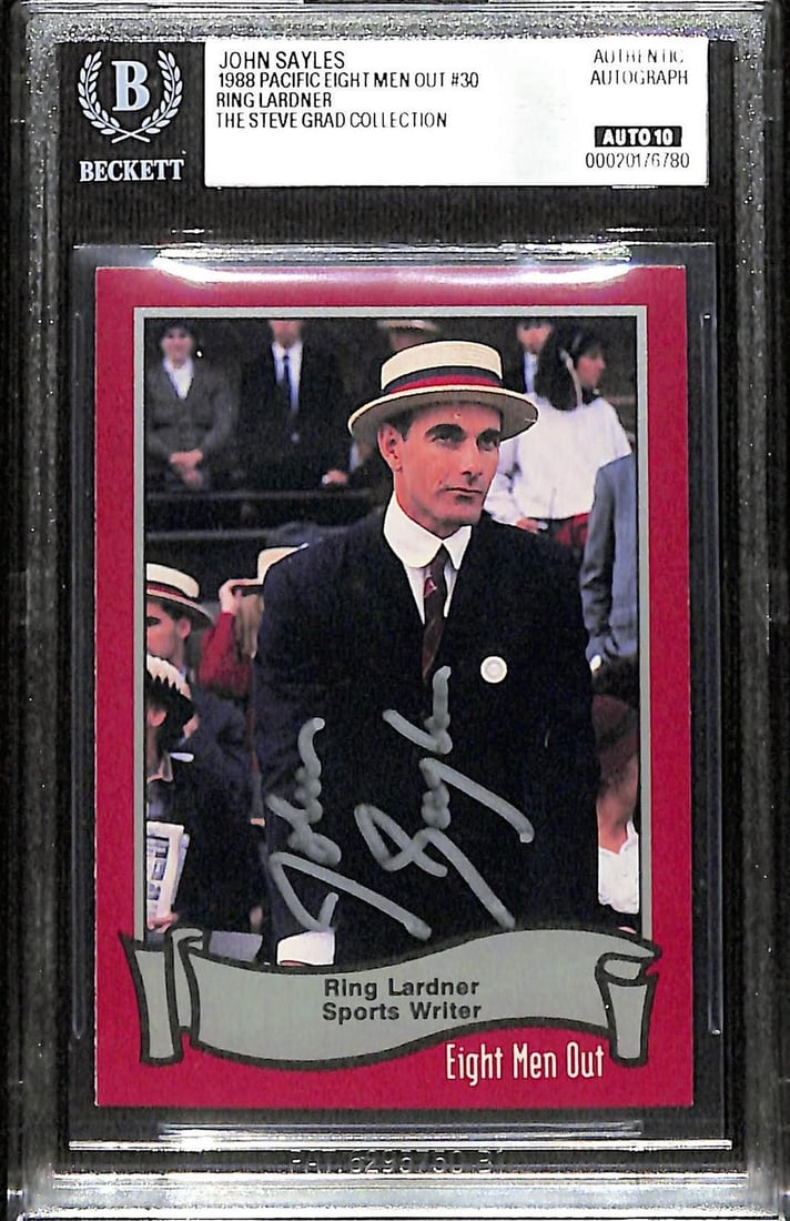 Beckett AUTO 10 John Sayles Eight Men Out #30 Card (1 of 1)