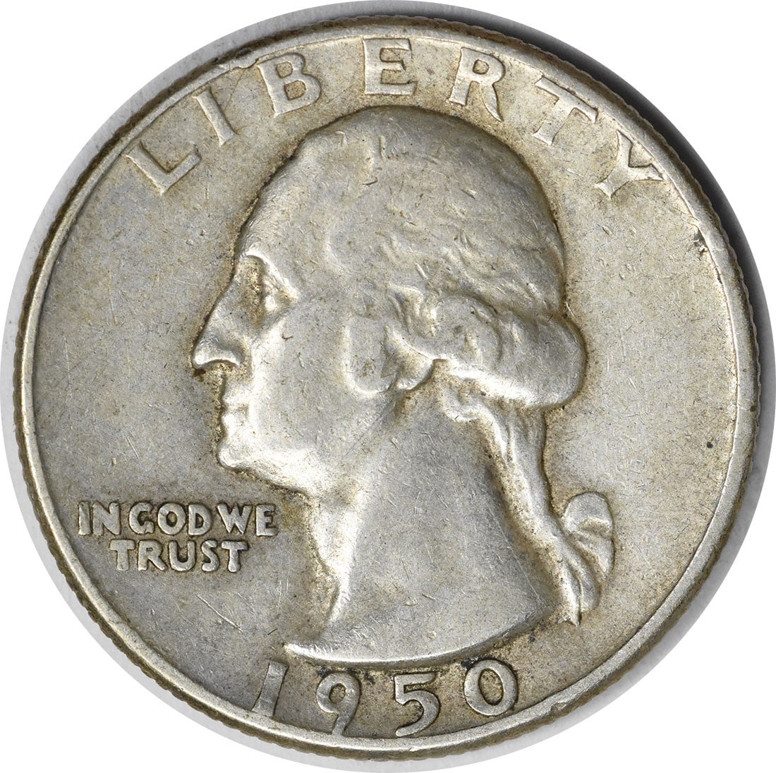 1950-D/S Washington Silver Quarter OMM 1 FS-601 Uncertified: 1950-D/S Washington Silver Quarter OMM 1 FS-601 Uncertified This 1950-D/S Washington Silver Quarter is a notable addition to any coin collection. It features a composition of 90% silver and 10% copper