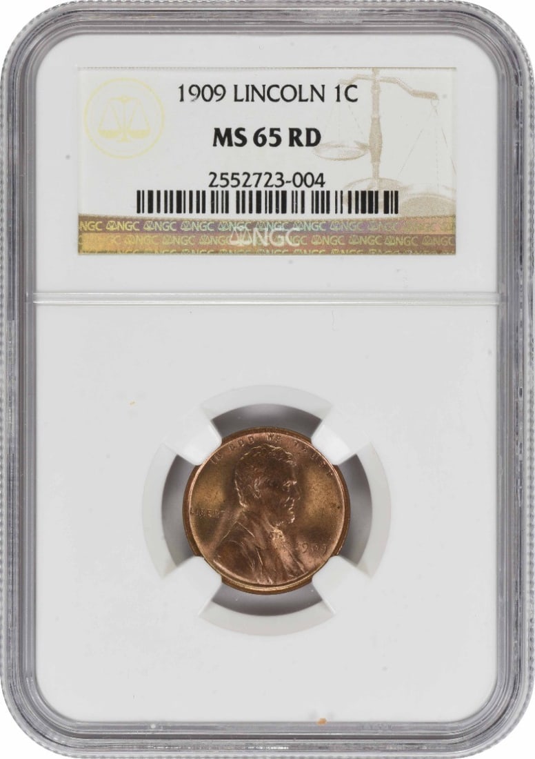 NGC MS65RD 1909 Lincoln Wheat Small Cent: NGC MS65RD 1909 Lincoln Wheat Small Cent 1909 Lincoln Cent graded MS65RD by NGC. This uncirculated Small Cent is composed of copper and identified as a Lincoln Wheat coin from the United States. Condi