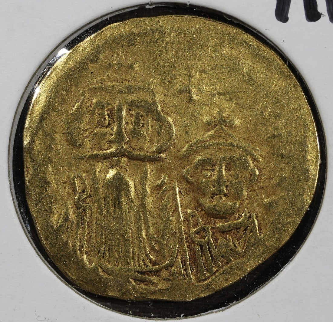 Ancient Byzantine AV Gold Solidus of Heraclius and Constantine 4.16g (1 of 2)