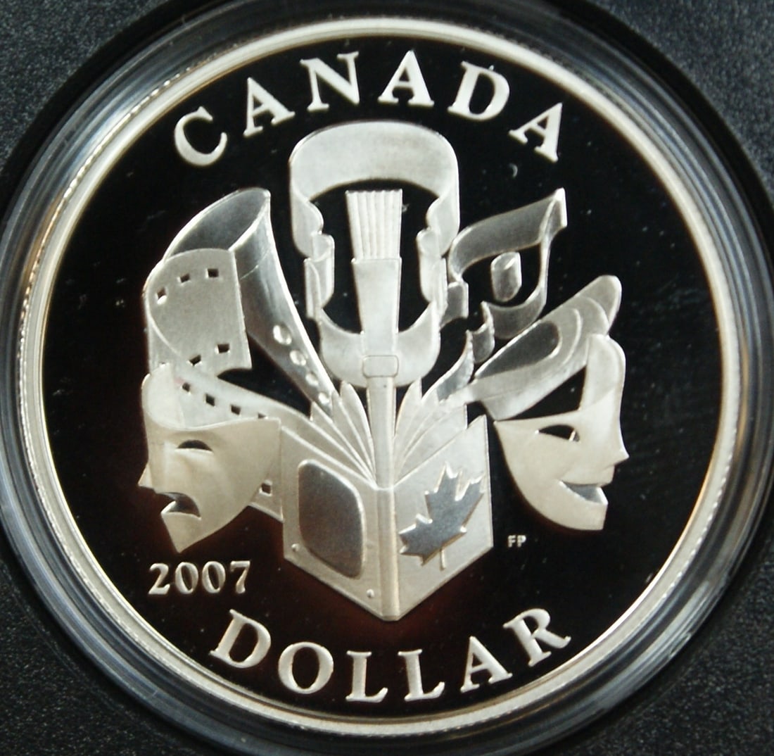 2007 Canada Proof Silver Dollar Performing Arts Box COA (1 of 5)