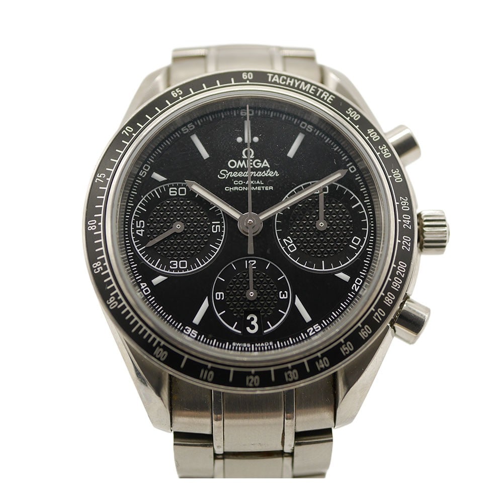 OMEGA Speedmaster Racing 326.30.40.50.01.001 Stainless Steel Chronograph Watch: OMEGA Speedmaster Racing 326.30.40.50.01.001 Stainless Steel Chronograph Watch This is a pre-owned Omega Speedmaster Racing wristwatch, model 326.30.40.50.01.001. Designed for men, it features automat