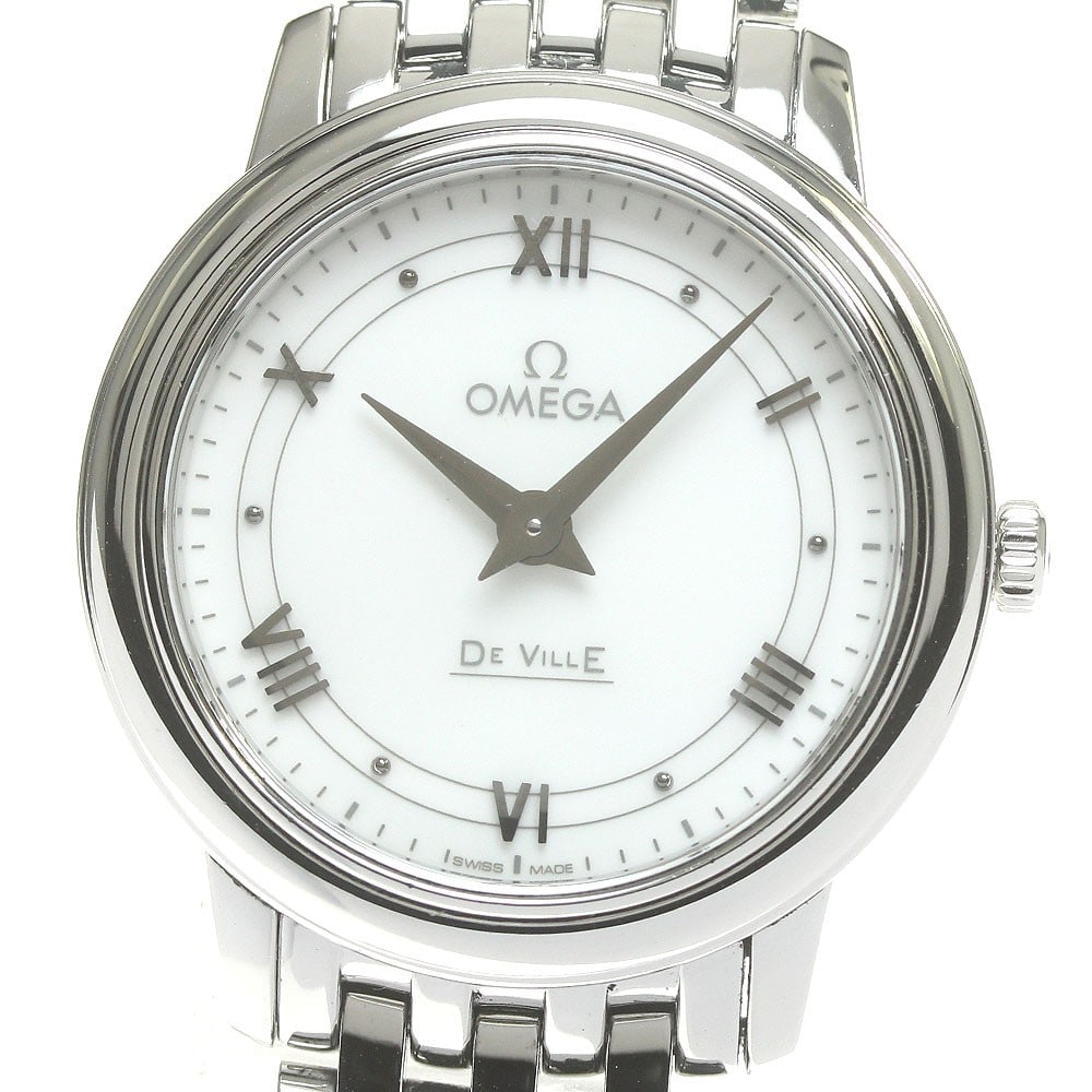 OMEGA De Ville Prestige 424.10.27.60.04.001 womens quartz wristwatch (1 of 6)