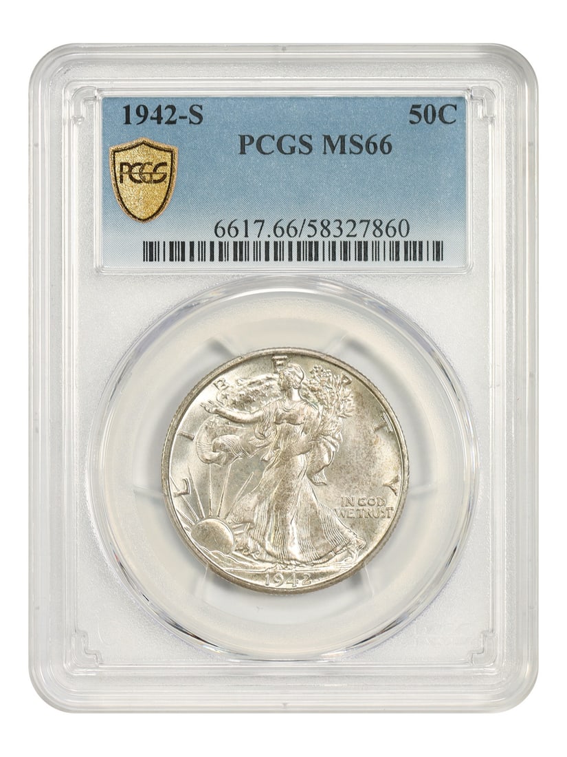 PCGS MS66 1942-S Walking Liberty Half Dollar 50C (1 of 5)