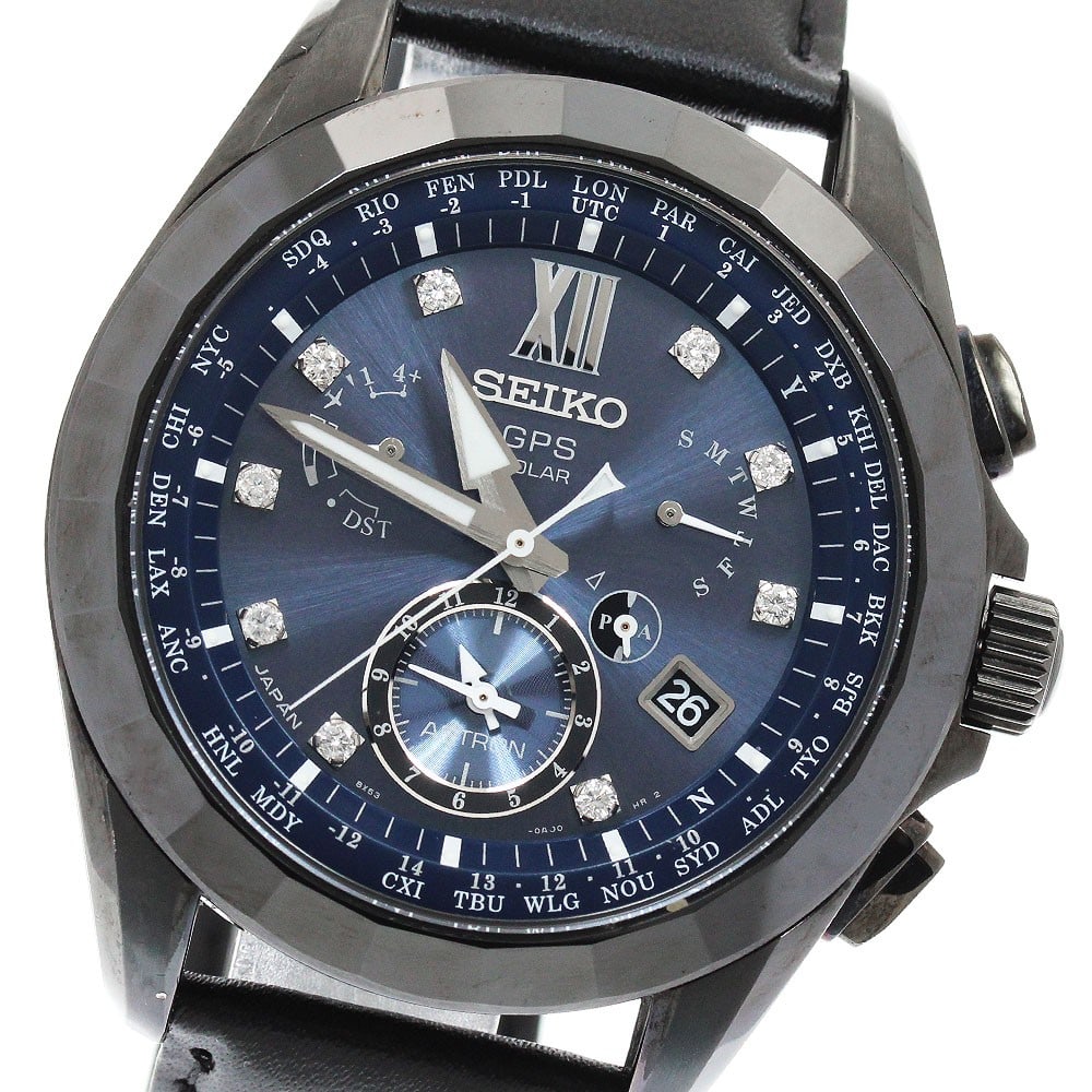 Seiko Astron 500-piece Limited Edition 9-Diamond Wristwatch: Seiko Astron 500-piece Limited Edition 9-Diamond Wristwatch This Seiko SBXB081/8X53-0AN0-2 Astron Limited Edition wristwatch is designed for men and features a distinctive design with 9 diamonds. Prod