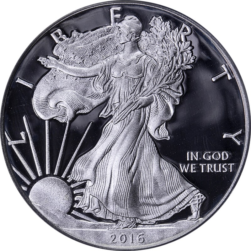 2016-W Silver American Eagle $1 PCGS PR70 DCAM 1st Day Issue Lettered Edge (1 of 4)