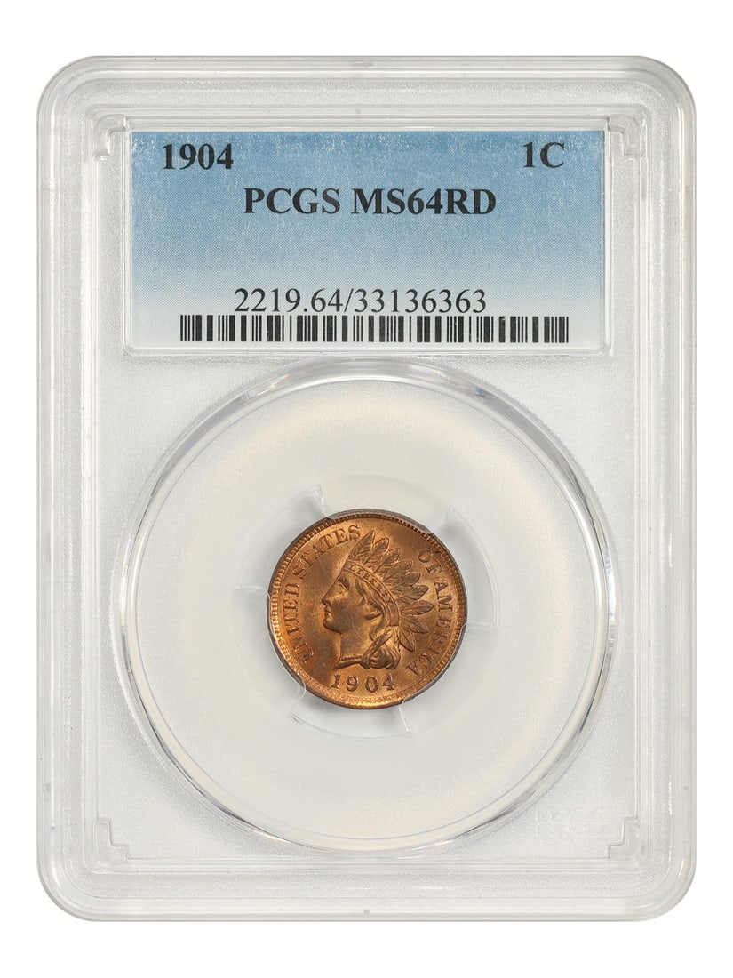 PCGS MS64RD 1904 Indian Cent 1C Red Uncirculated (1 of 4)