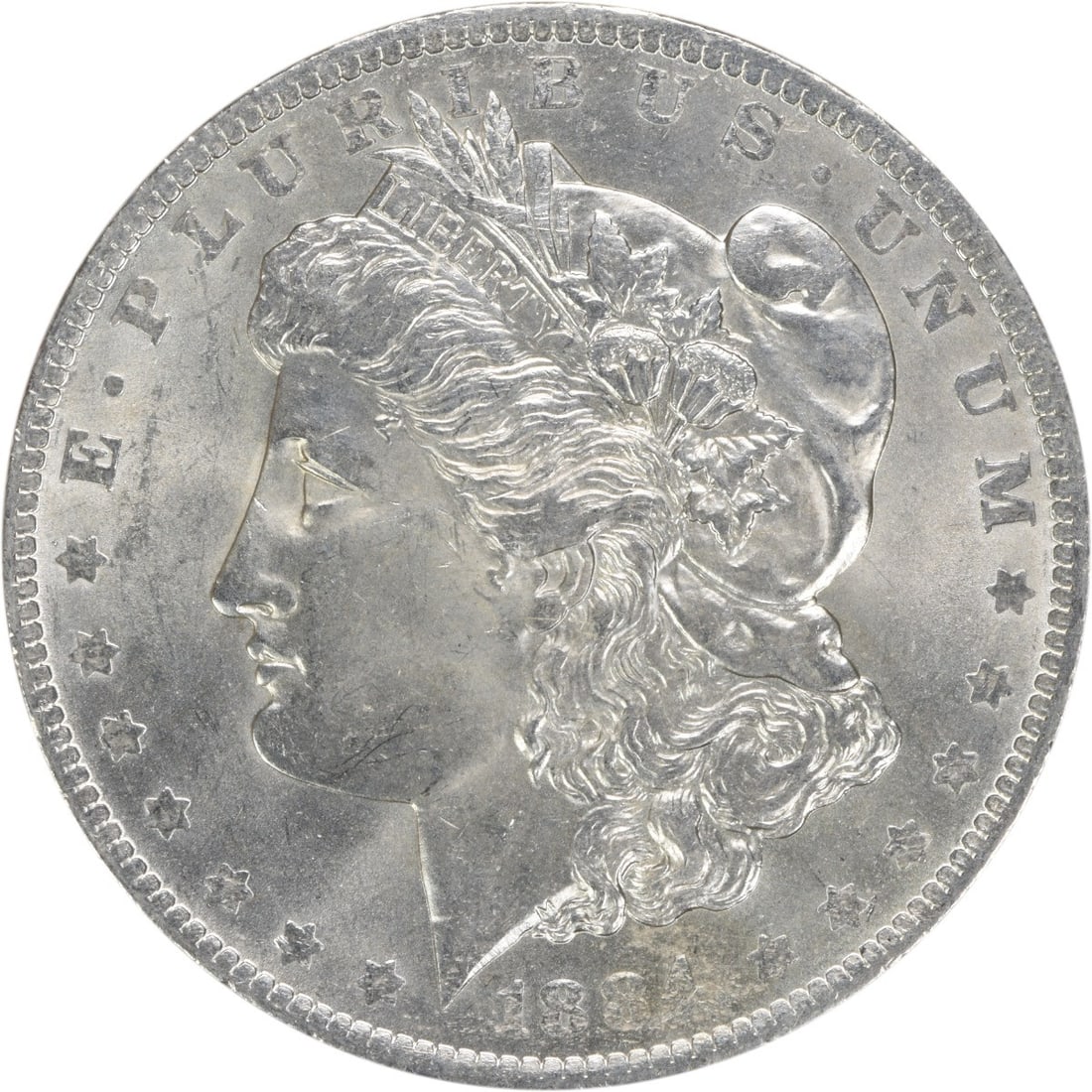 Uncirculated 1884-O Silver Dollar Morgan Choice BU Uncertified: Uncirculated 1884-O Silver Dollar Morgan Choice BU Uncertified This 1884-O Morgan Silver Dollar is a Choice Brilliant Uncirculated (BU) coin from the New Orleans Mint. It is uncertified and features t