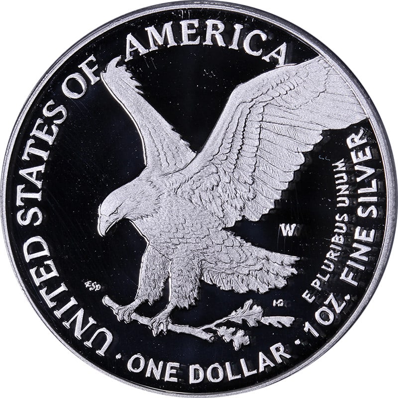 2022-W Silver American Eagle $1 PCGS PR70 DCAM Magnum Opus (1 of 4)