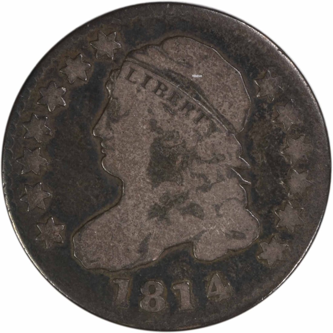 1814 Capped Bust Dime VG Grade Uncertified Philadelphia Issue (1 of 2)