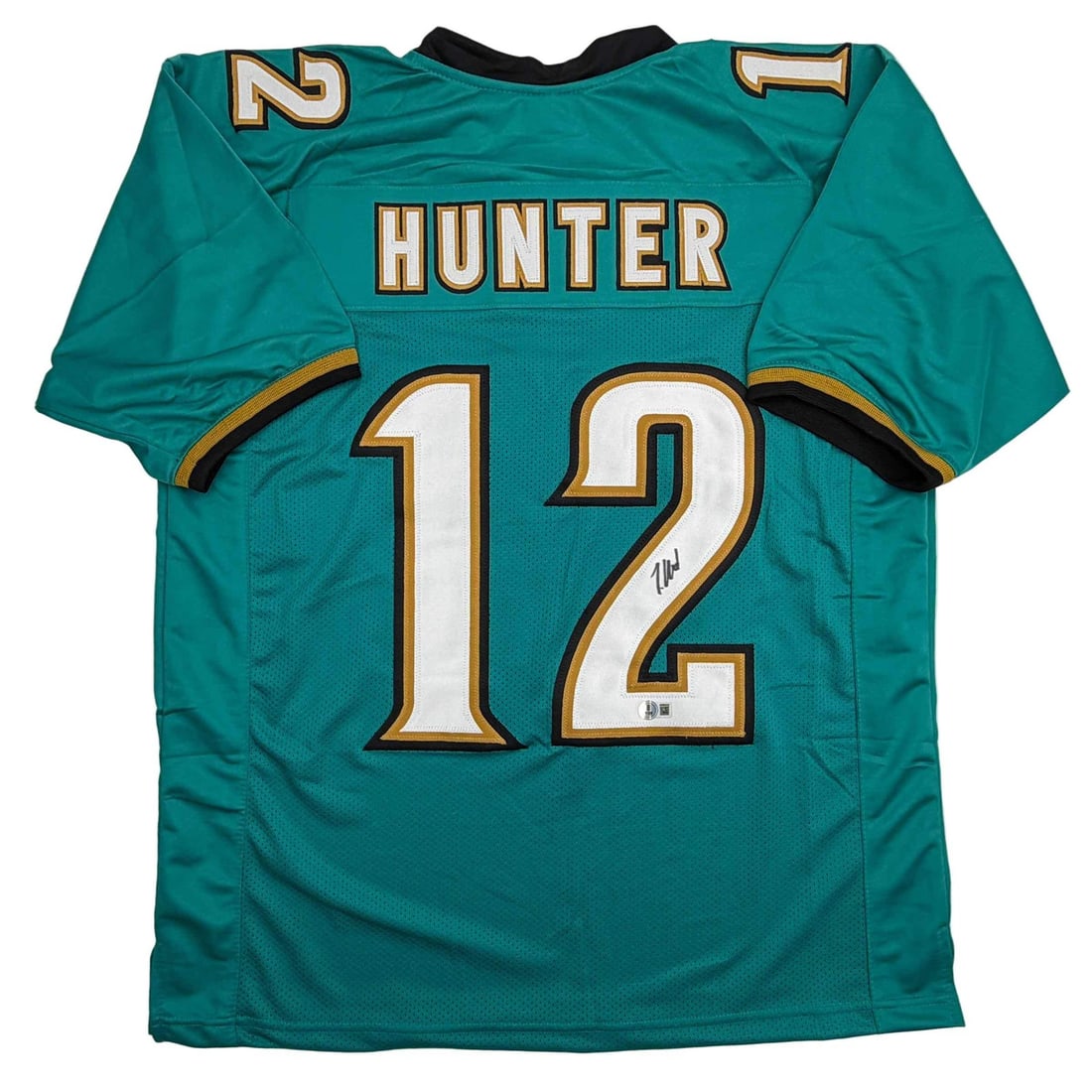 Travis Hunter Autographed Teal Retro Jersey Jacksonville Jaguars Beckett COA (1 of 4)