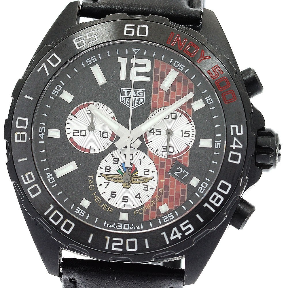 TAG Heuer Formula 1 CAZ101AD.FT8024 mens quartz wristwatch: TAG Heuer Formula 1 CAZ101AD.FT8024 mens quartz wristwatch TAG Heuer Formula 1 Indy 500 Limited men's wristwatch with quartz movement. This pre-owned watch is a Swiss-made model from the Formula 1 col