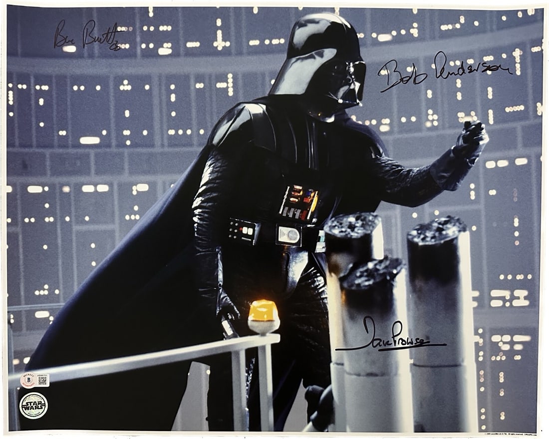 Star Wars ESB Darth Vader Multi Signed 16x20 Photo Beckett Authenticated: Star Wars ESB Darth Vader Multi Signed 16x20 Photo Beckett Authenticated This stunning 16x20 photograph features iconic characters from Star Wars: Episode V - The Empire Strikes Back, signed by three 