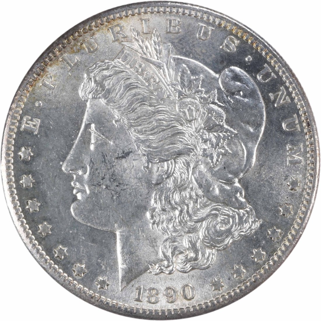 Uncirculated 1890 San Francisco Morgan Silver Dollar BU Uncertified: Uncirculated 1890 San Francisco Morgan Silver Dollar BU Uncertified This is an 1890-S Morgan Silver Dollar from the United States, featuring the 'S' mint mark. The coin is uncirculated and in Brillian