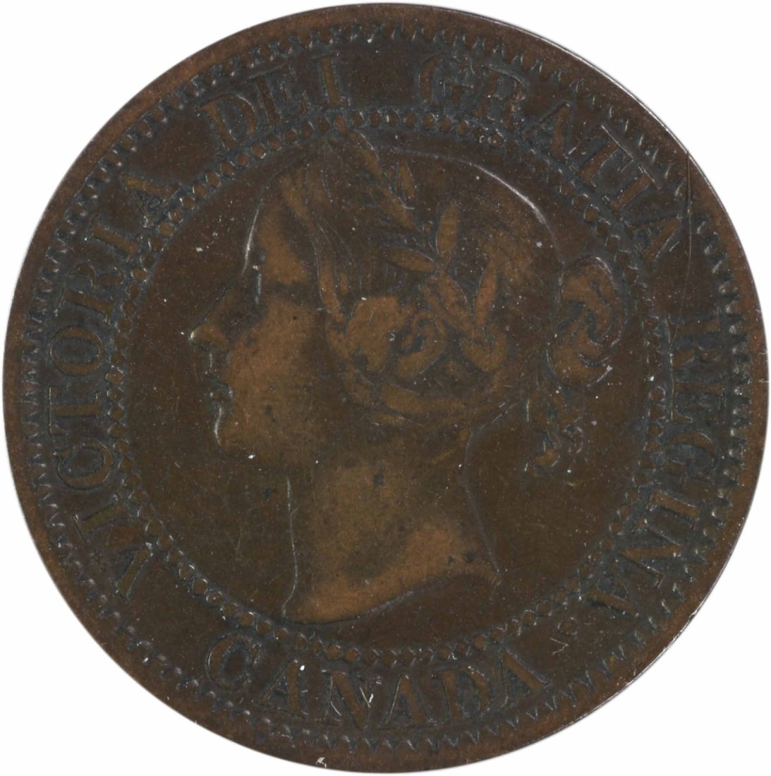 Canada 1858 KM1 1 Cent VF Uncertified Coin (1 of 2)