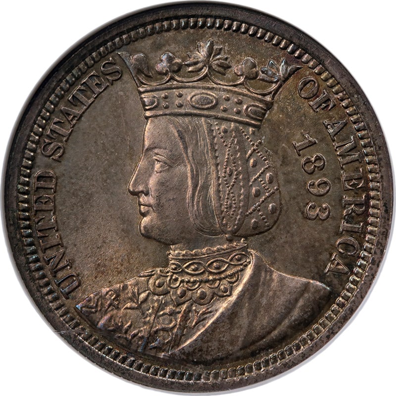 1893 Silver Isabella Commemorative Quarter NGC MS65 CAC (1 of 4)