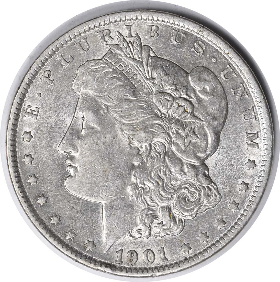 1901 VAM 5 Morgan Silver Dollar AU Uncertified 90% Silver Coin (1 of 2)