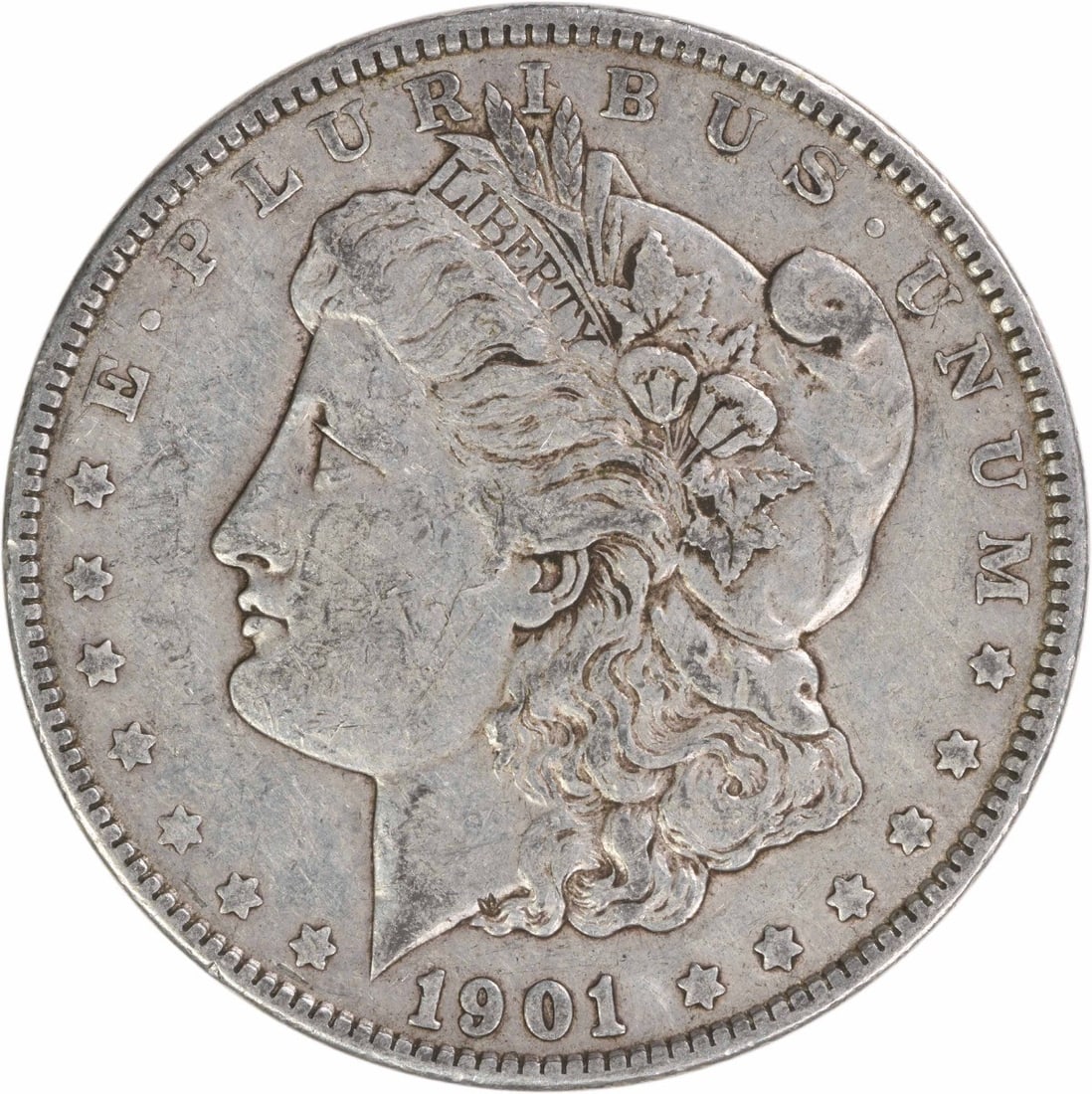 1901 Philadelphia Morgan Dollar 90% Silver EF Grade Uncertified (1 of 2)