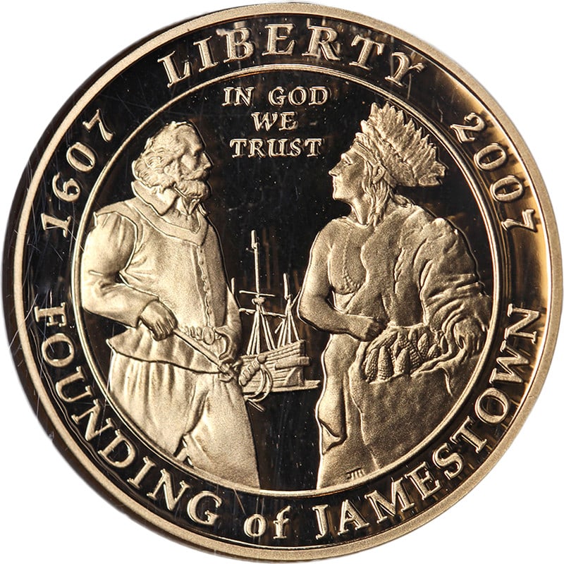 2007-W Jamestown $5 Gold NGC PF70 Ultra Cameo (1 of 4)
