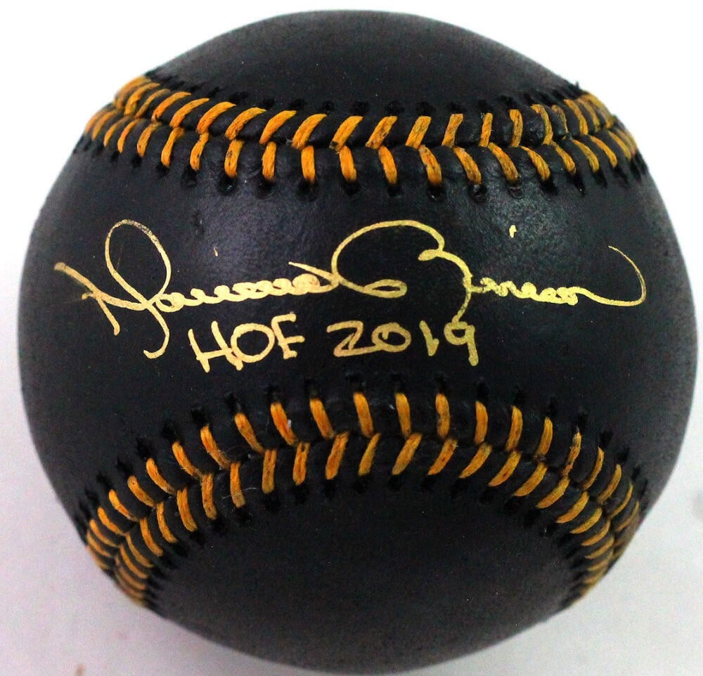 Rawlings OML Black Baseball Signed by Mariano Rivera JSA: Rawlings OML Black Baseball Signed by Mariano Rivera JSA This is an original Rawlings OML black baseball autographed by Mariano Rivera. It is associated with the New York Yankees and includes HOF refe