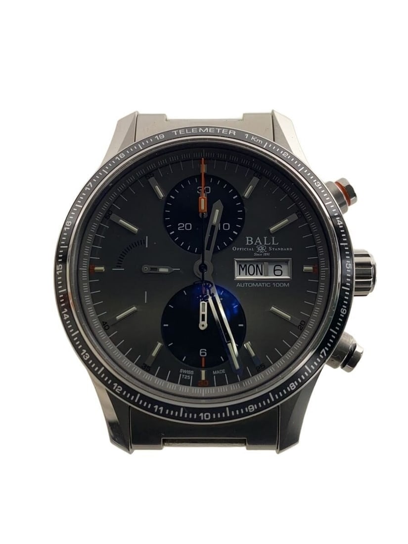 Ball Watch Stokeman Storm Chaser Pro CM3090C Men's Wristwatch: Ball Watch Stokeman Storm Chaser Pro CM3090C Men's Wristwatch This BALL WATCH Stokeman Storm Chaser Pro cm3090c men's wristwatch features a stainless steel case and band in a silver tone. Sourced and 