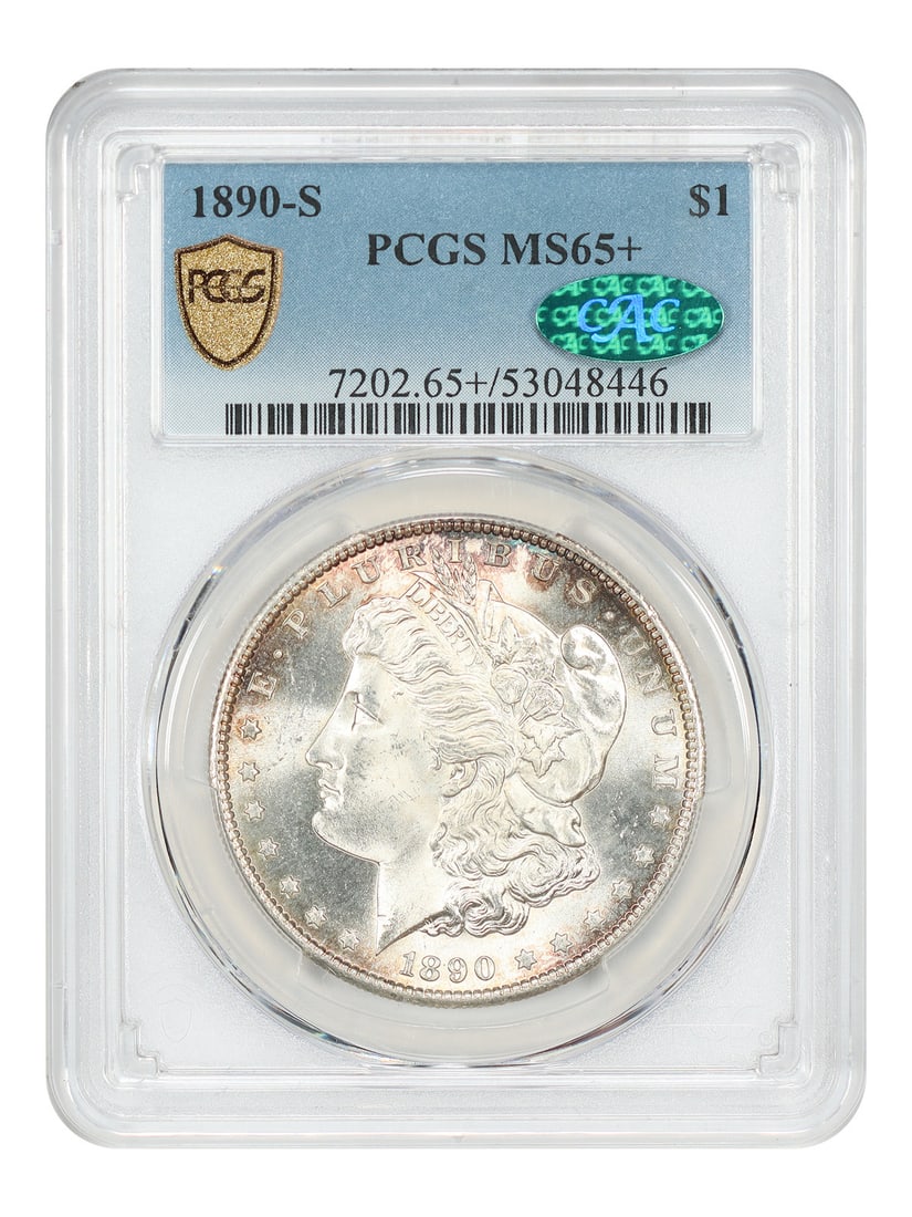 1890 S Morgan Dollar $1 PCGS CAC MS65+ San Francisco Mint (1 of 4)
