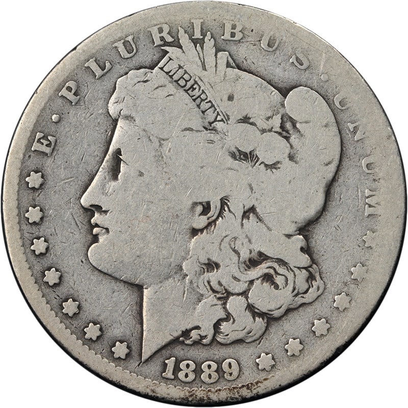 1889 CC Morgan Dollar Key Date Silver Coin AG G (1 of 2)