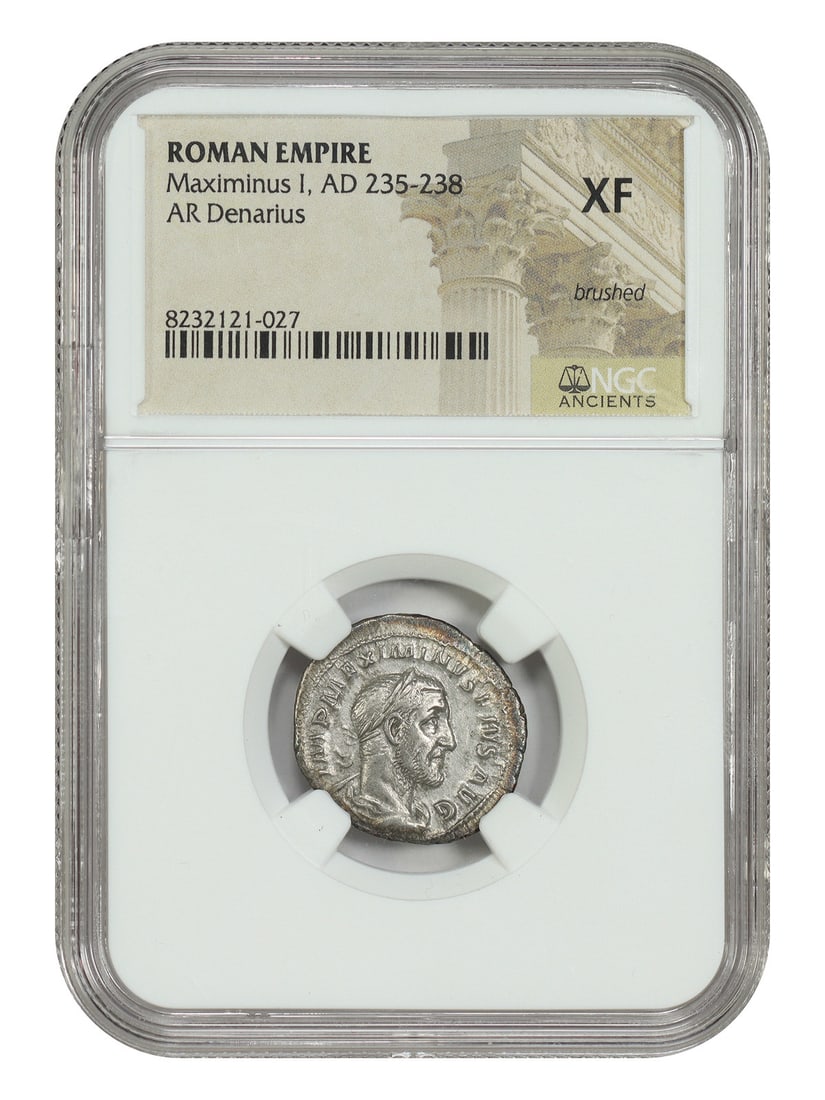 NGC XF Ancient Roman AR Denarius of Maximinus I AD 235-238 (1 of 4)