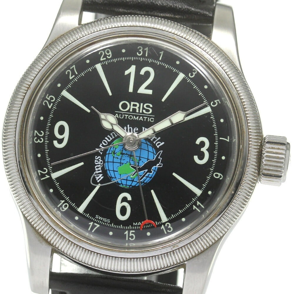 ORIS Big Crown limited edition automatic date watch 39mm: ORIS Big Crown limited edition automatic date watch 39mm This Oris Big Crown Limited Edition wristwatch is one of only 2,000 pieces produced. It features a stainless steel case with a black dial, auto