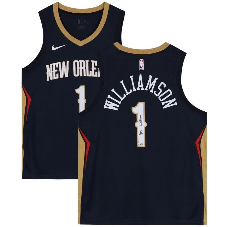 Zion Williamson Signed NBA Nike Swingman Jersey with Box: Zion Williamson Signed NBA Nike Swingman Jersey with Box Own a piece of basketball history with this authentic Zion Williamson hand-signed NBA Nike Swingman jersey. This original jersey features the i
