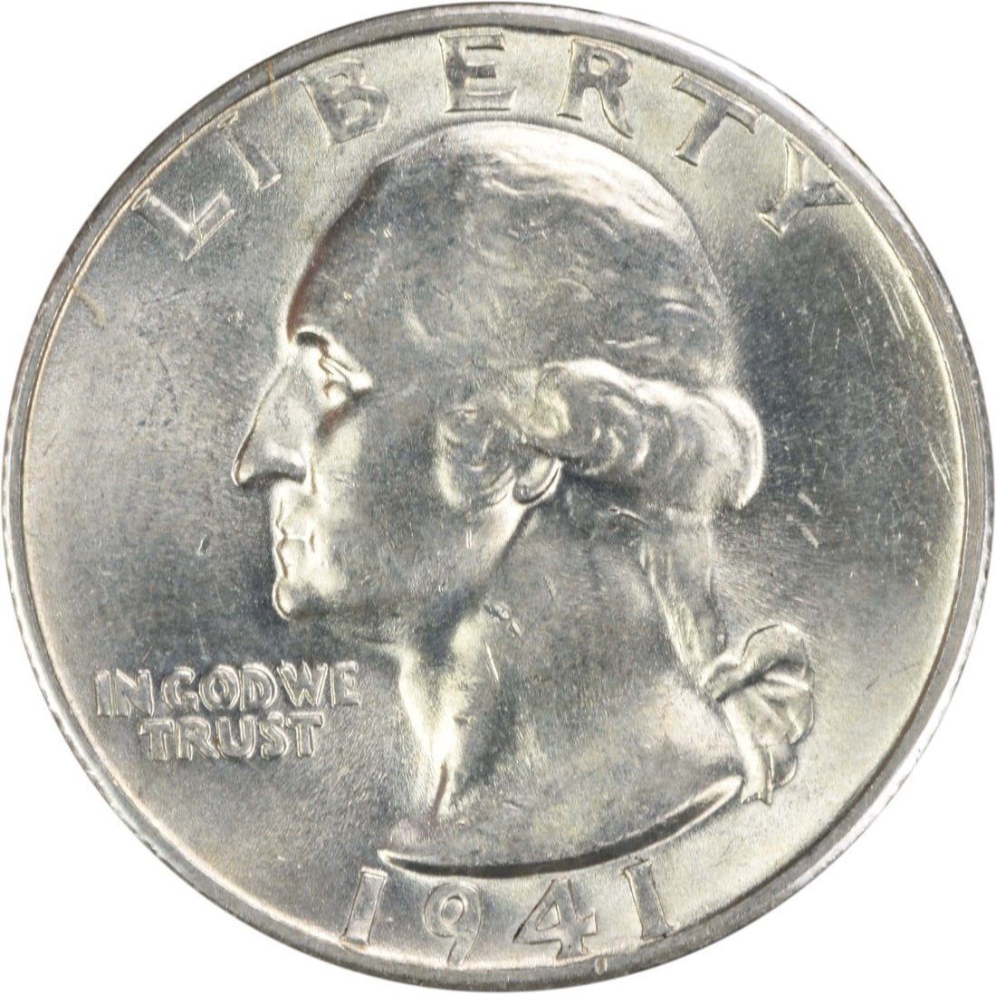 1941-S Washington 25C Silver Quarter Choice BU Uncertified: 1941-S Washington 25C Silver Quarter Choice BU Uncertified This is a 1941-S Washington Silver Quarter featuring the Large S FS-503 variety. The coin is uncirculated and graded as Choice BU. It is comp