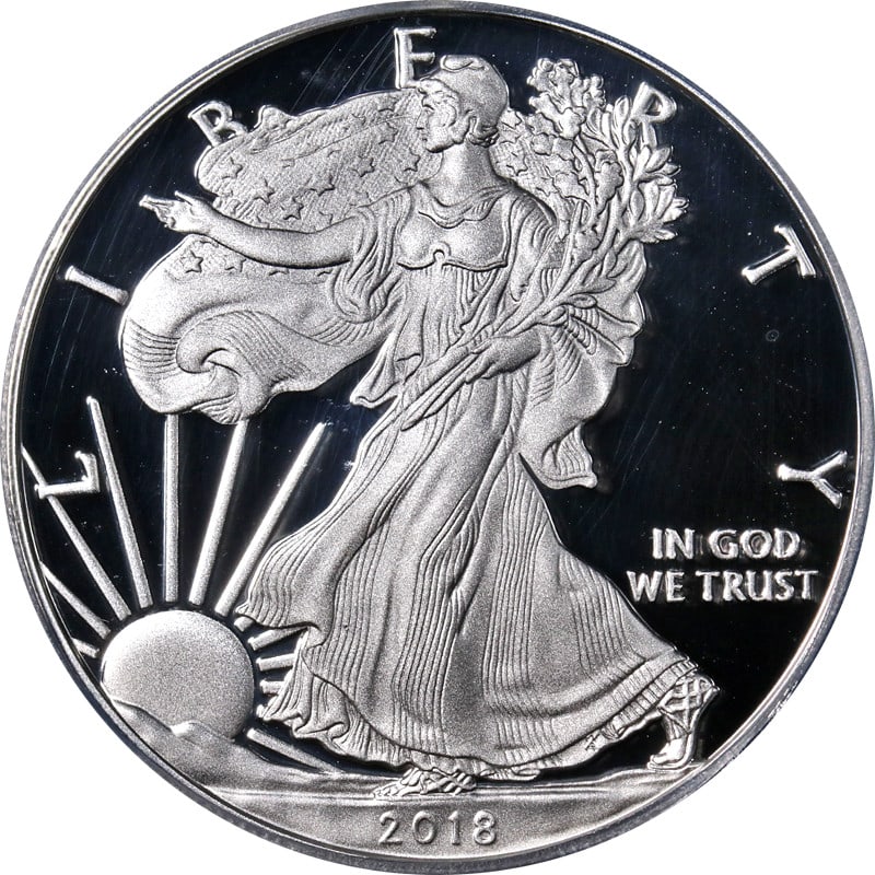 2018-W Silver American Eagle $1 ICG PR70 DCAM Uncirculated (1 of 4)