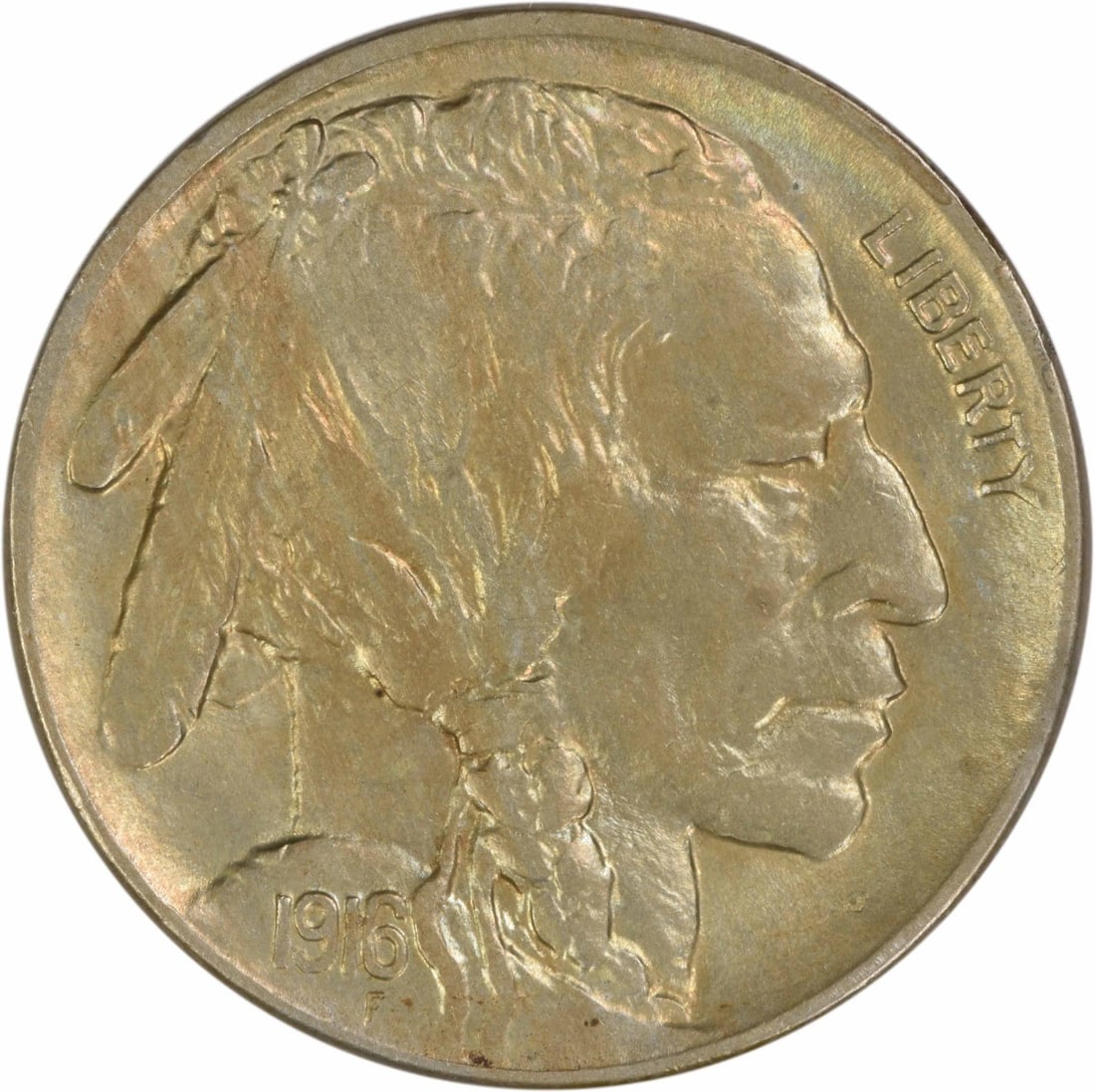 1916 Philadelphia Buffalo Nickel Choice Brilliant Uncirculated Uncertified (1 of 2)