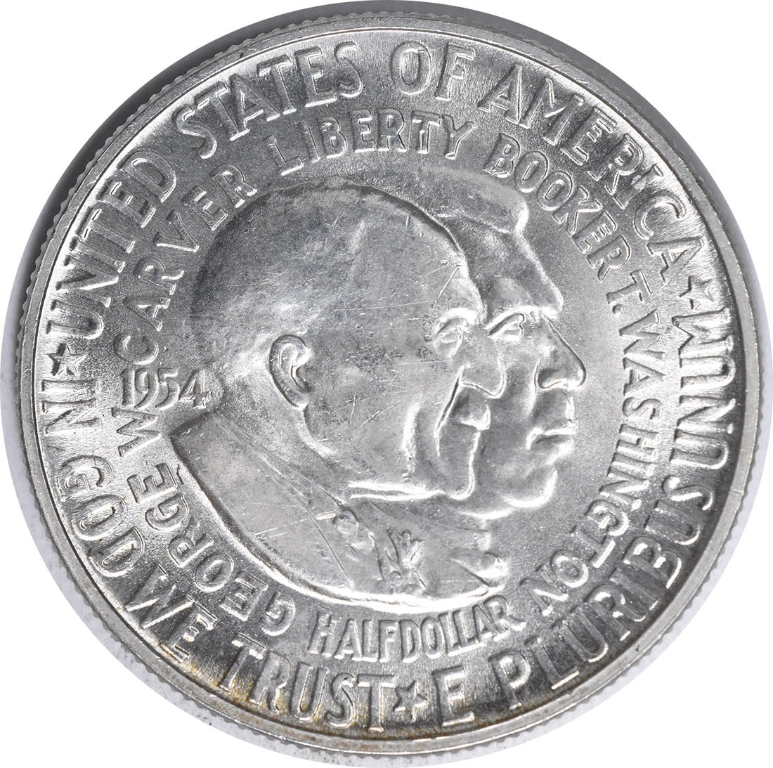 1954 Silver Commemorative Half Dollar W Carver Choice BU Uncertified (1 of 6)