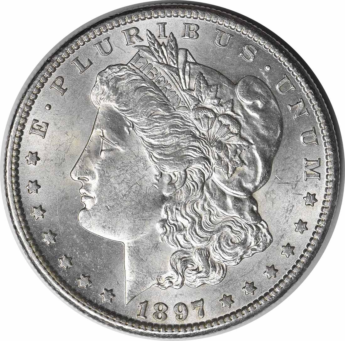 Choice BU 1897-S Silver Morgan Dollar Uncirculated San Francisco Mint: Choice BU 1897-S Silver Morgan Dollar Uncirculated San Francisco Mint This is a pre-owned 1897-S Morgan Silver Dollar featuring the San Francisco mint mark. The coin is uncirculated and composed of si