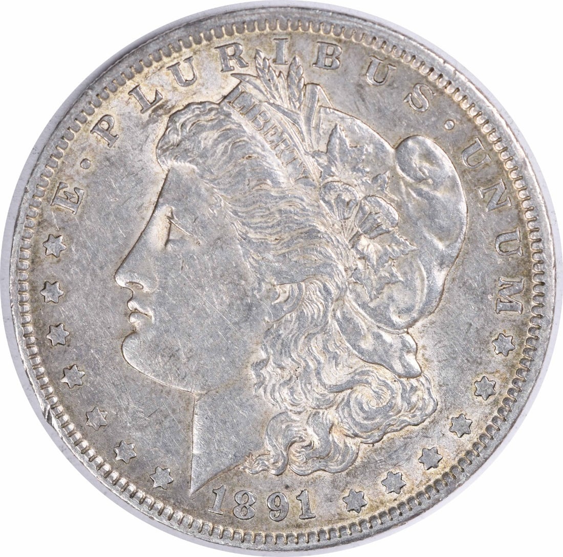 1891-O Morgan Silver Dollar XF 90% Silver Uncertified Coin: 1891-O Morgan Silver Dollar XF 90% Silver Uncertified Coin This 1891-O Morgan Silver Dollar showcases the intricate design by George T. Morgan, representing a significant piece of American numismatic 