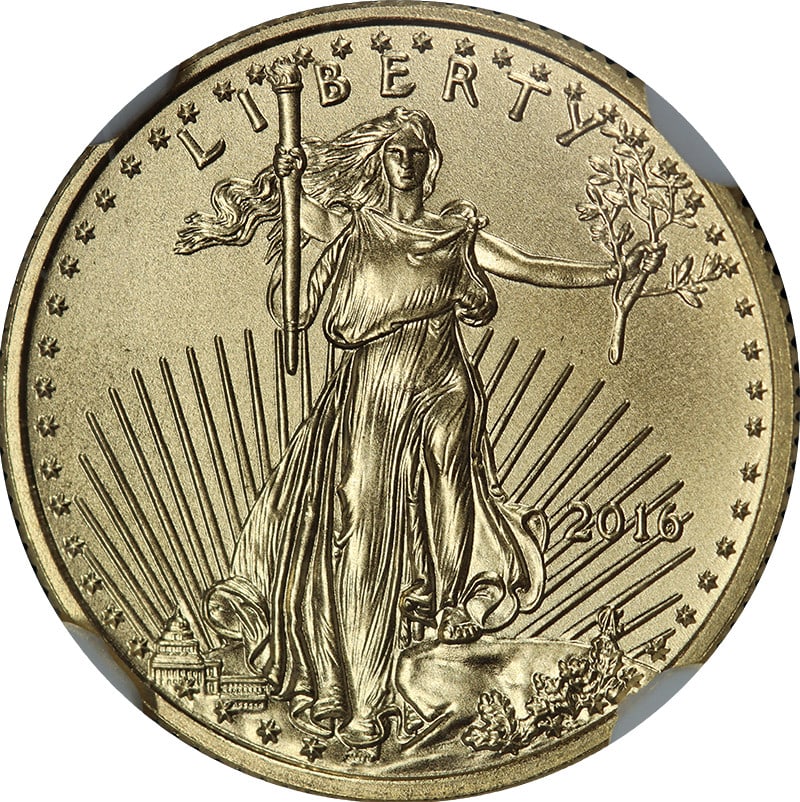 NGC MS70 2016 $5 Gold American Eagle Cleveland Indians World Series (1 of 4)