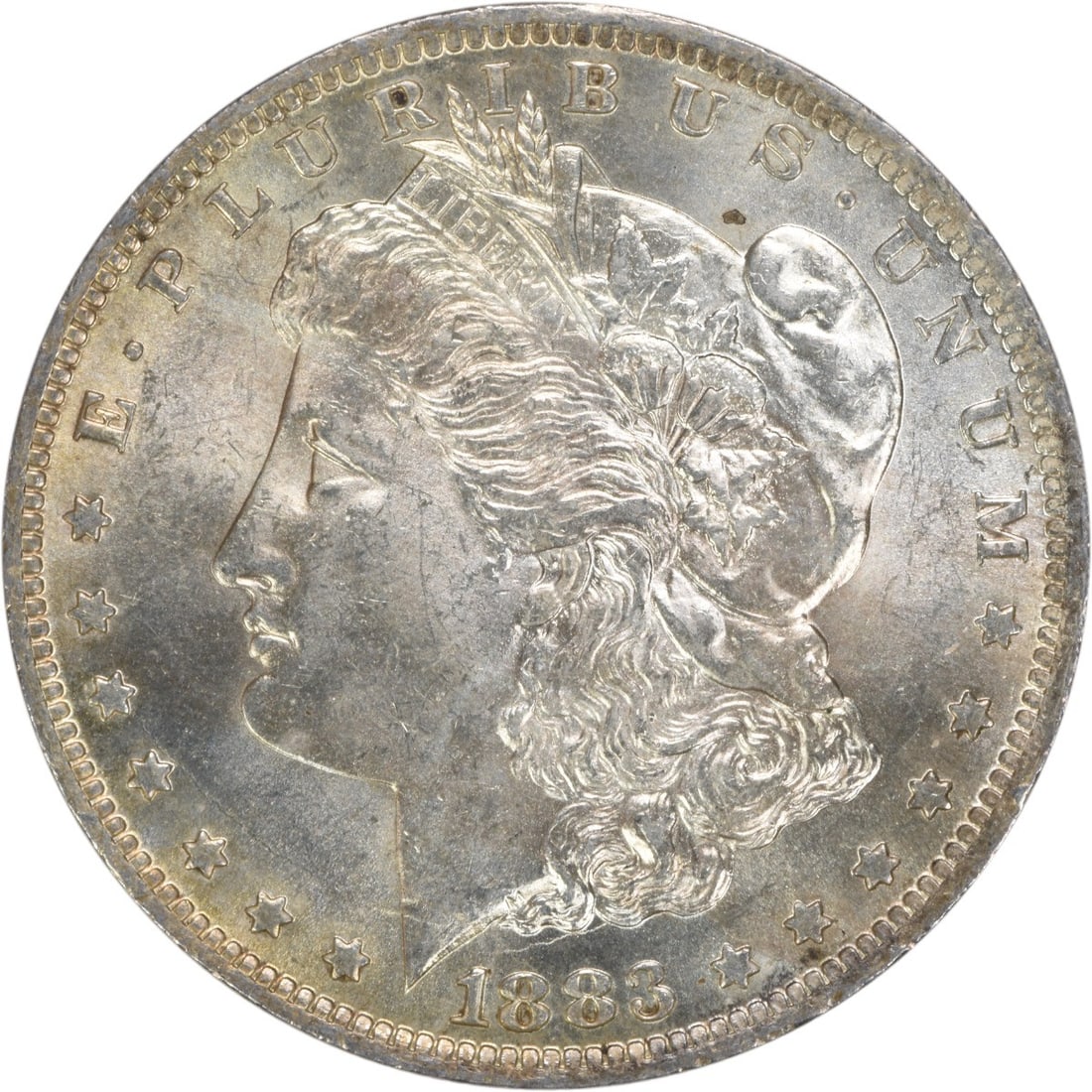 Uncirculated 1883-O Silver Dollar Morgan Choice BU Uncertified: Uncirculated 1883-O Silver Dollar Morgan Choice BU Uncertified This is an 1883-O Morgan Silver Dollar featuring a Choice Brilliant Uncirculated (BU) grade. The coin is uncertified and has not been cir