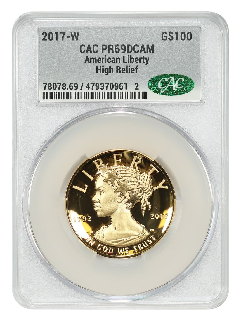 CACG PR69DCAM 2017-W American Liberty Gold $100 High Relief (1 of 4)