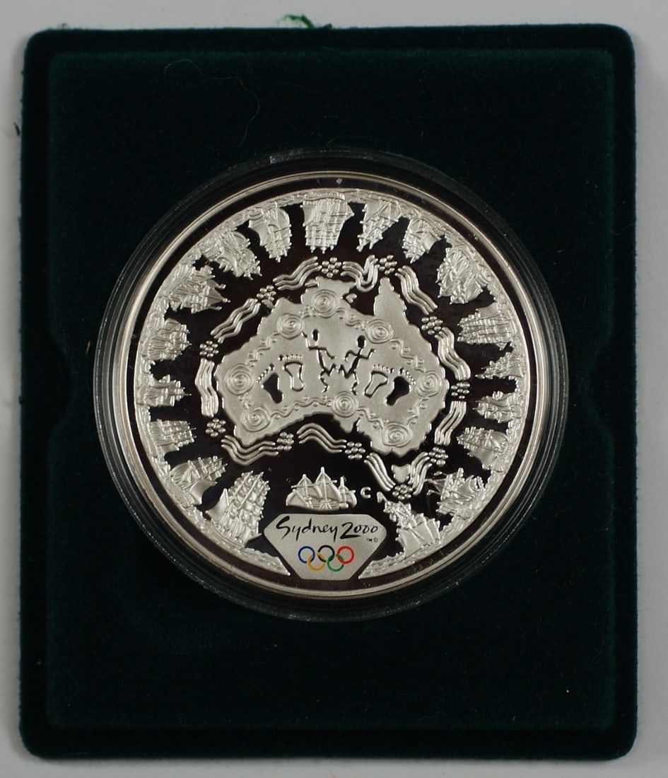 Sydney 2000 Olympic $5 Australia Silver Proof 1oz Coin (1 of 3)