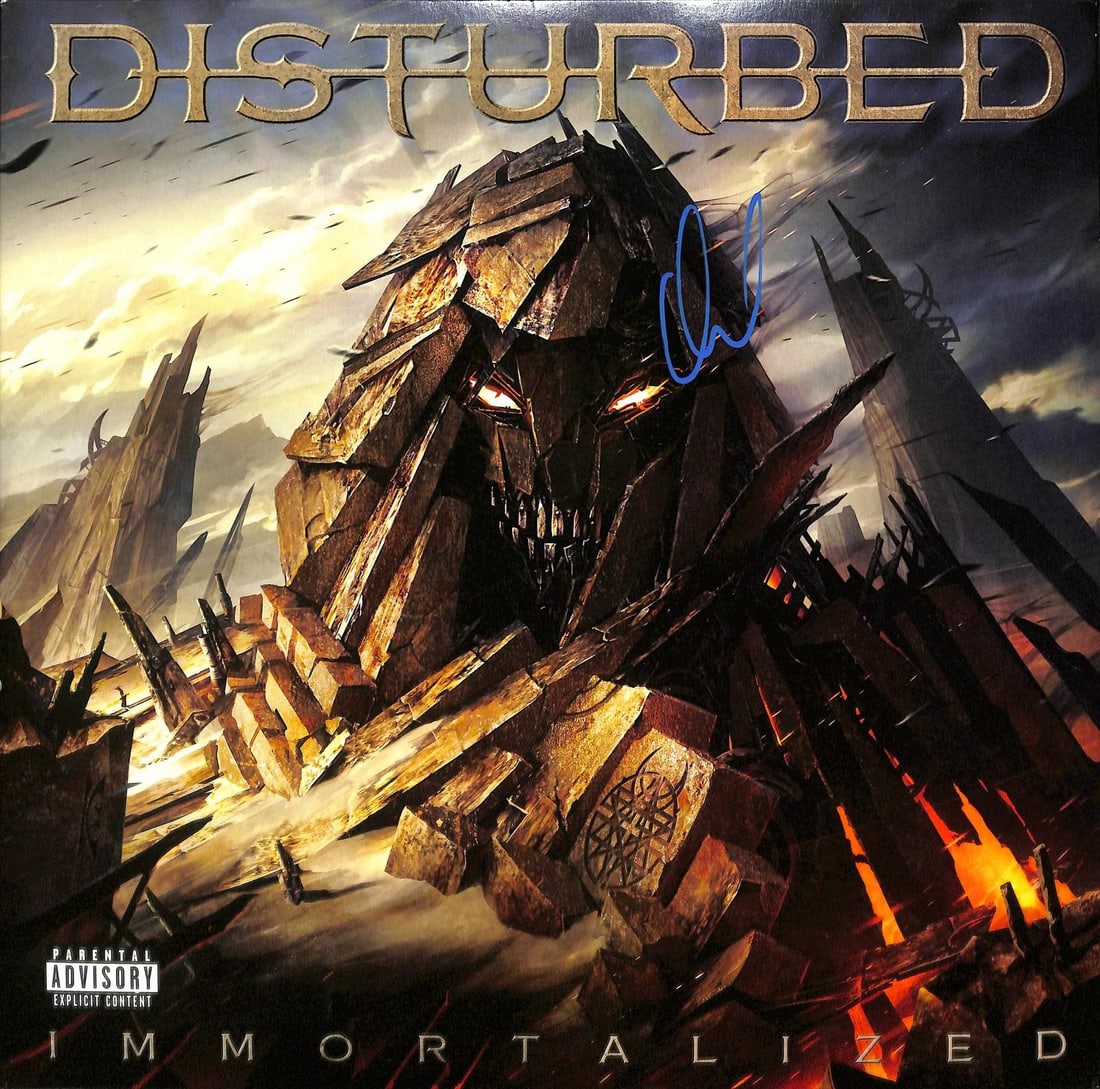 Beckett Authenticated David Draiman Disturbed Immortalized signed album: Beckett Authenticated David Draiman Disturbed Immortalized signed album This Disturbed "Immortalized" album cover has been personally hand-signed by David Draiman, the band's lead vocalist. The autogr