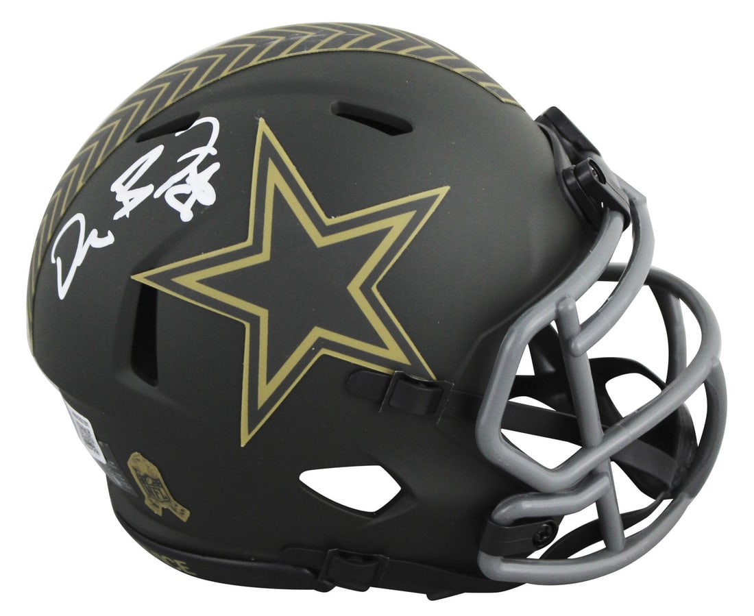 Dez Bryant autographed Dallas Cowboys mini helmet BAS witnessed (1 of 2)