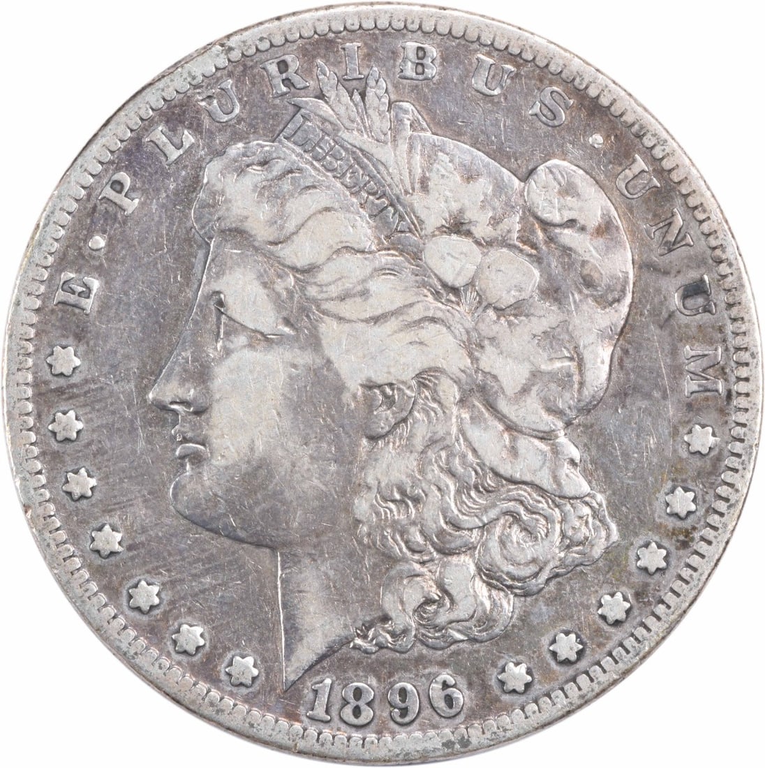 1896-S Morgan Silver Dollar VF Uncertified 90% Silver San Francisco: 1896-S Morgan Silver Dollar VF Uncertified 90% Silver San Francisco This 1896-S Morgan Silver Dollar is a classic piece of American numismatic history. Struck at the San Francisco mint, this coin feat