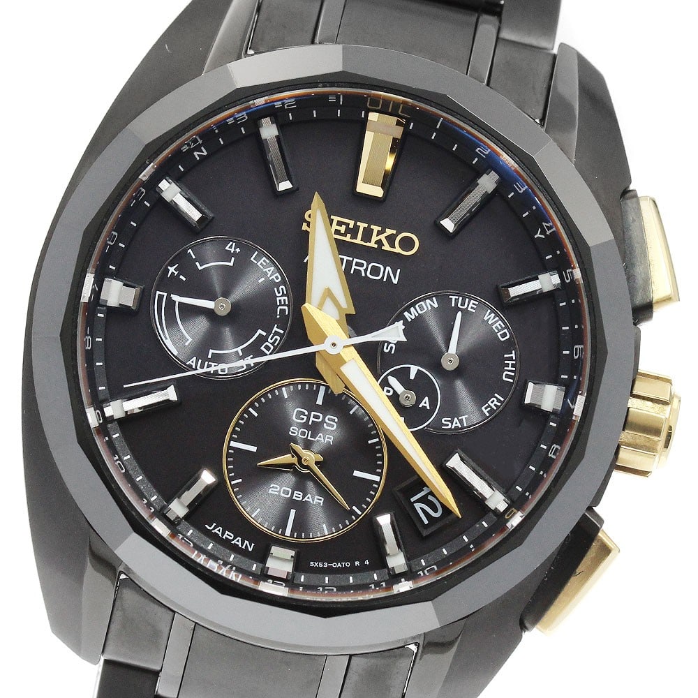 Men's Wristwatch Seiko Astron Hattori Kintaro 160th Anniversary Japan: Men's Wristwatch Seiko Astron Hattori Kintaro 160th Anniversary Japan This Seiko Astron wristwatch is a men's pre-owned limited edition model created for the Hattori Kintaro 160th Anniversary. It is i