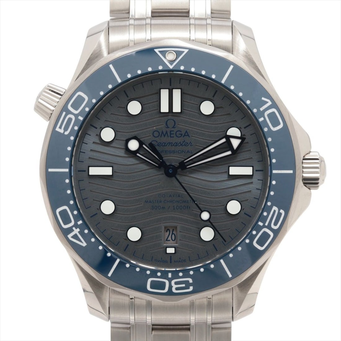 OMEGA Seamaster Diver 300M Master Chronometer Wristwatch 210.30.42.20.06.001: OMEGA Seamaster Diver 300M Master Chronometer Wristwatch 210.30.42.20.06.001 This OMEGA Seamaster Diver 300M Co-Axial Master Chronometer wristwatch is a Swiss-made timepiece designed for men. The watc