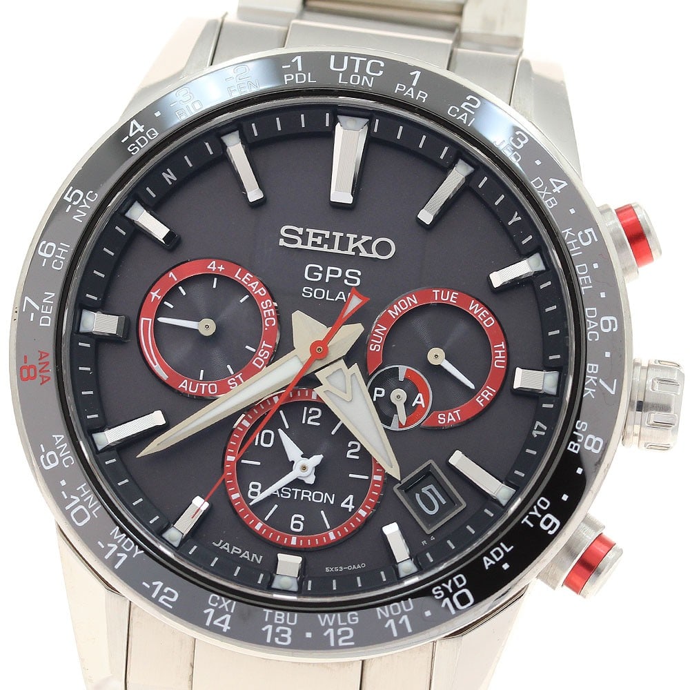 SEIKO Astron SBXC017 5X53-0AF0 Mens Wristwatch Limited Edition: SEIKO Astron SBXC017 5X53-0AF0 Mens Wristwatch Limited Edition Pre-owned Seiko Astron wristwatch from the Shohei Ohtani 2019 Limited Edition series. This men's watch is identified by reference SBXC017